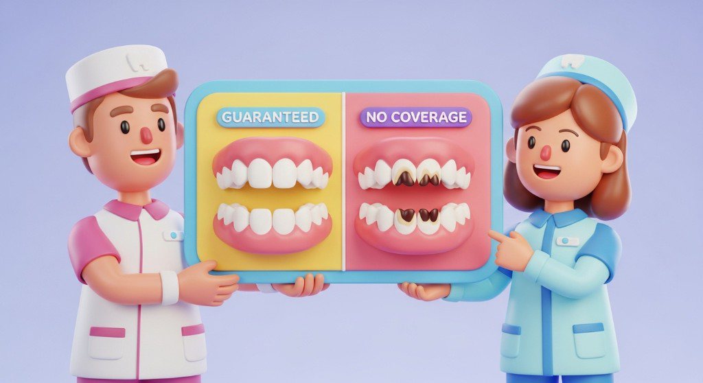 보존치료와 보철치료 차이 비교 이미지